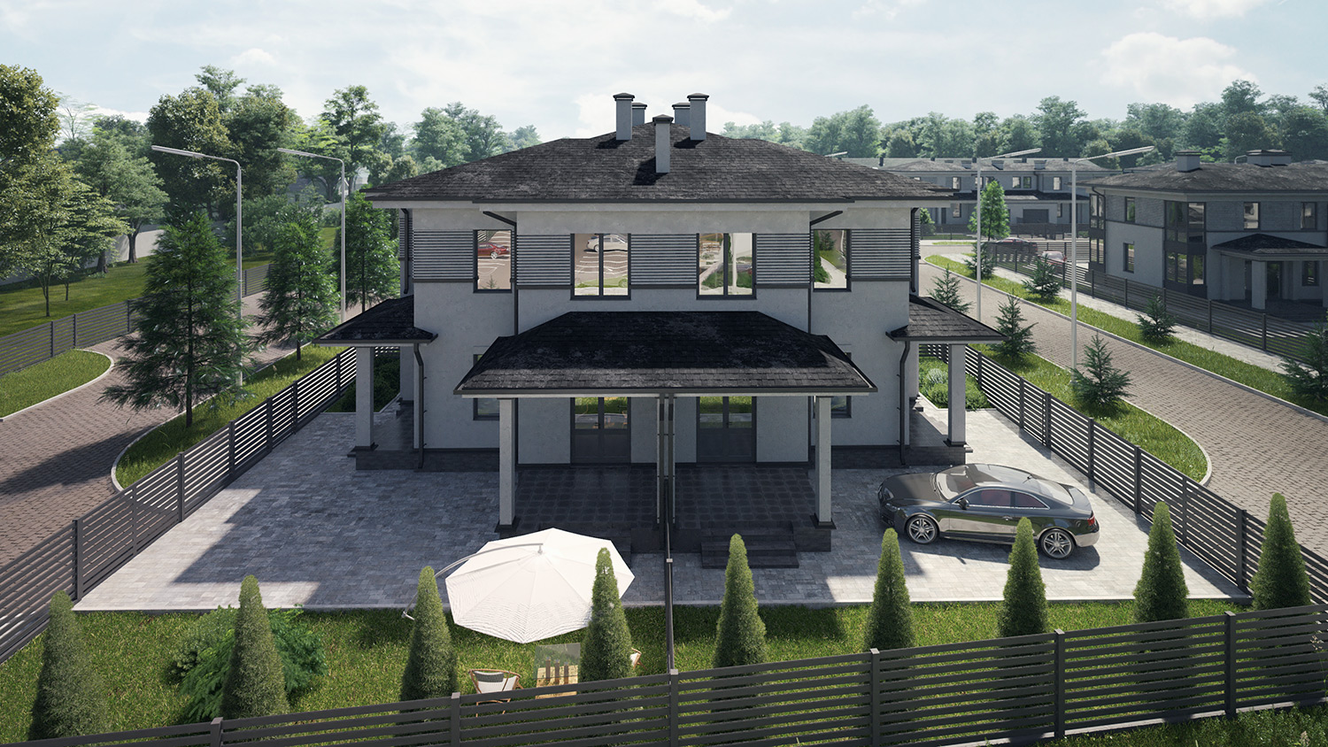 які переваги будинку квадрохаусу